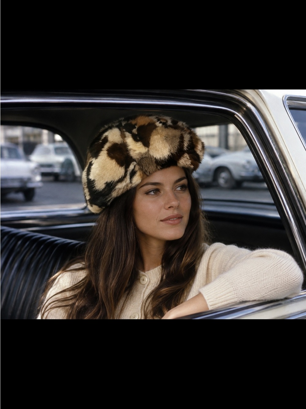 1960’s Vintage Jacobson’s  Genuine Mink Fur Patchwork Beret Hat ~ One  Size